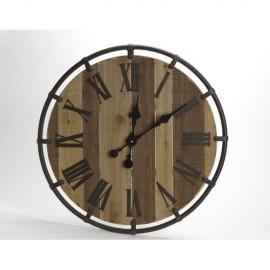 cades horloge bois metal