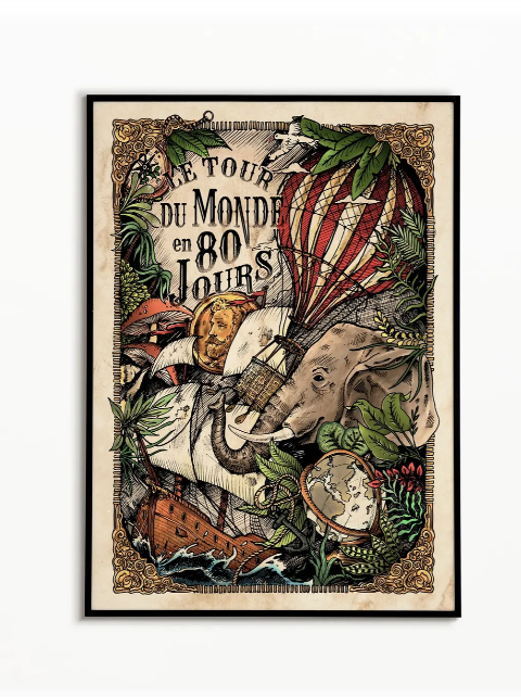 Affiche Jules Verne Matcha Home Stgereon 1